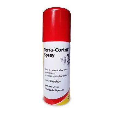 Terra Cortril Spray para Bovinos e Ovinos Zoetis 125 ml