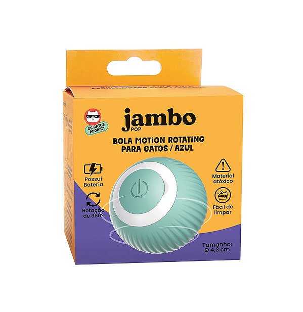 Bola Jambo Motion Rotativa Para Gatos - JB25677F