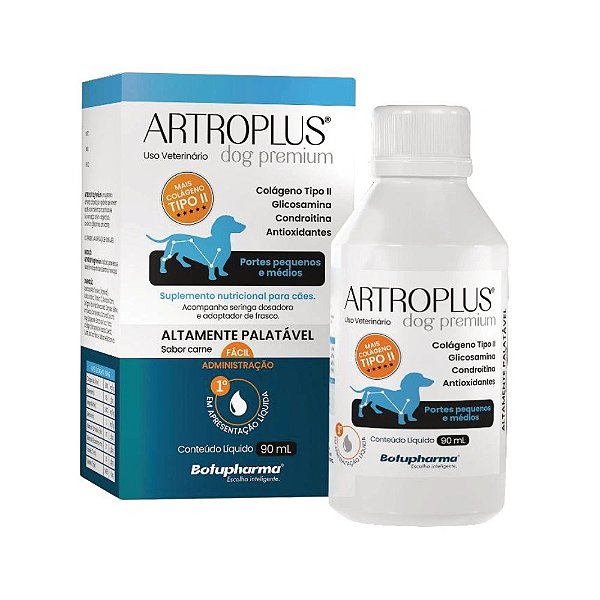 Suplemento Artroplus Dog Premium para Cães Porte Pequeno e Médio 90 ml