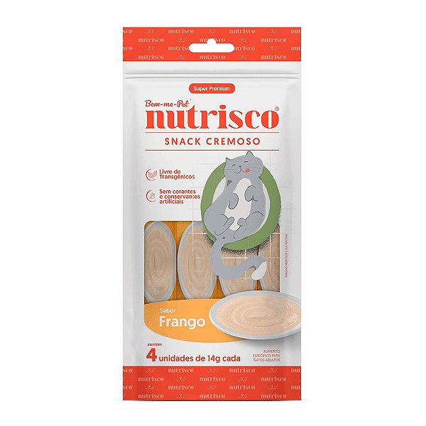 Petisco Cremoso Nutrisco para Gatos Frango 56g