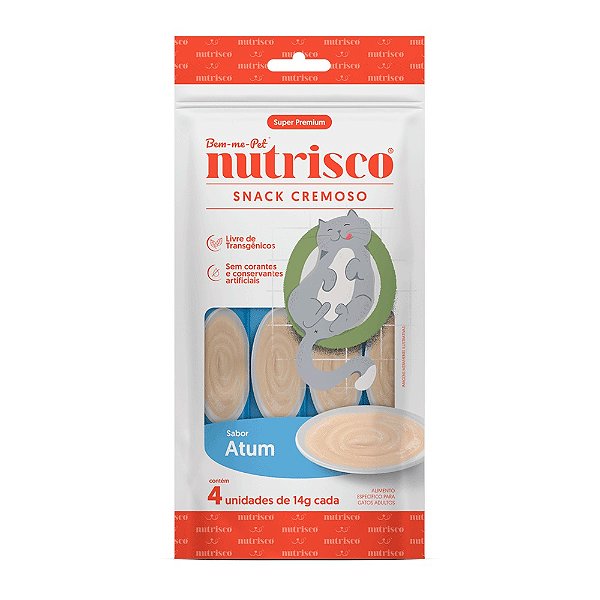 Petisco Cremoso Nutrisco para Gatos Atum 56g