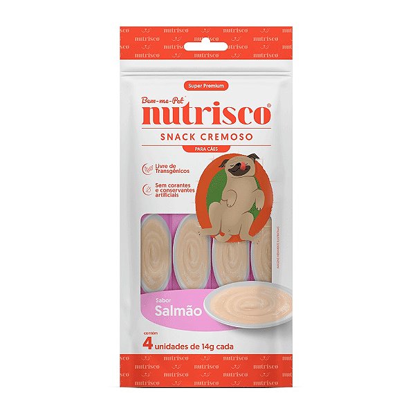 Petisco Cremoso Nutrisco para Cães Salmão 56g