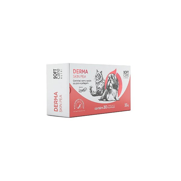 Suplemento Soft Care Nutri Derma Skin para Cães e Gatos 30 Comprimidos