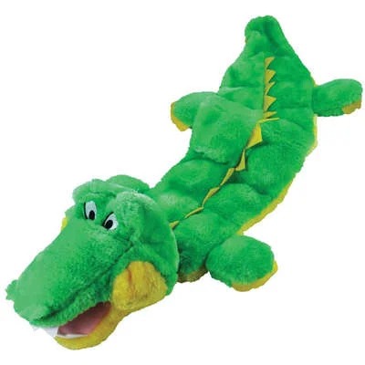 Brinquedo Mordedor Pelúcia Jacaré Multi Squeaker