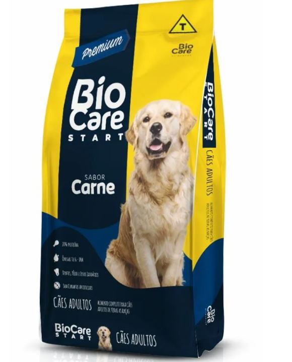 Ração Seca BioCare Start Carne Cães Adultos