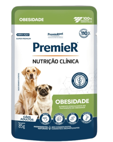 Alimento Úmido Sachê Premier Obesidade para Cães 85g