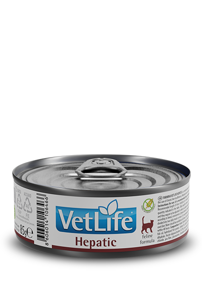 Alimento Úmido Lata Vet Life Feline Hepatic 85g
