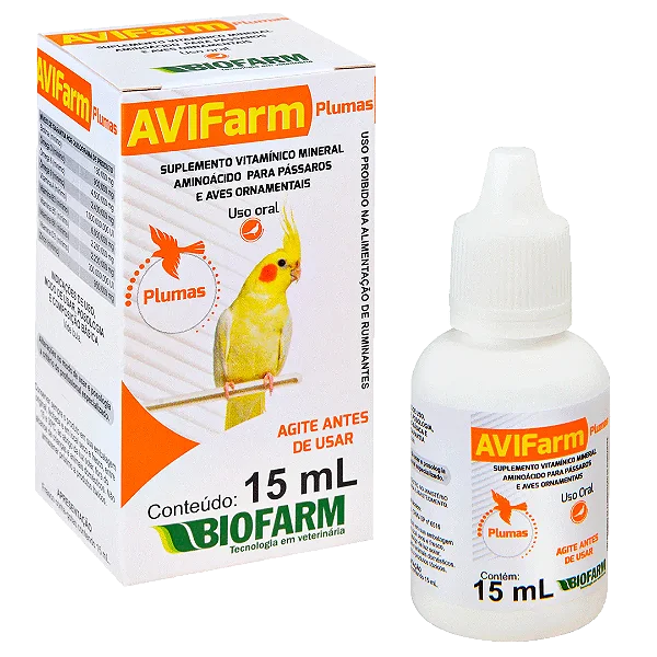 Suplemento Alimentar Avifarm Plumas Biofarm