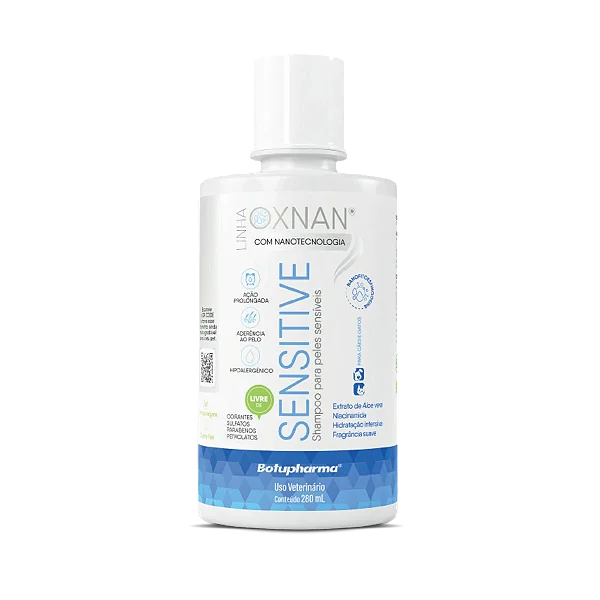 Shampoo Peles Sensíveis Sensitive Oxnan  280ml