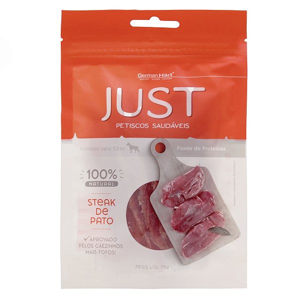 Petisco Just Steak de Pato para Cães e Gatos