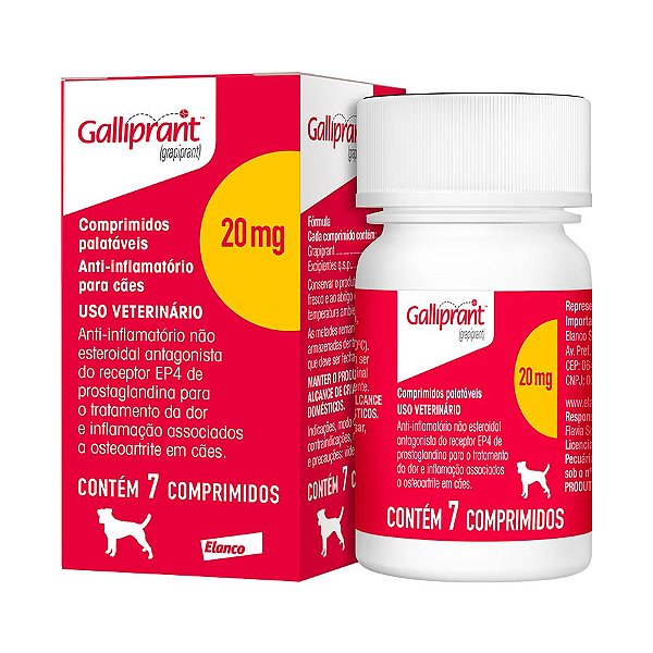 Anti-inflamatório Elanco Galliprant 20mg