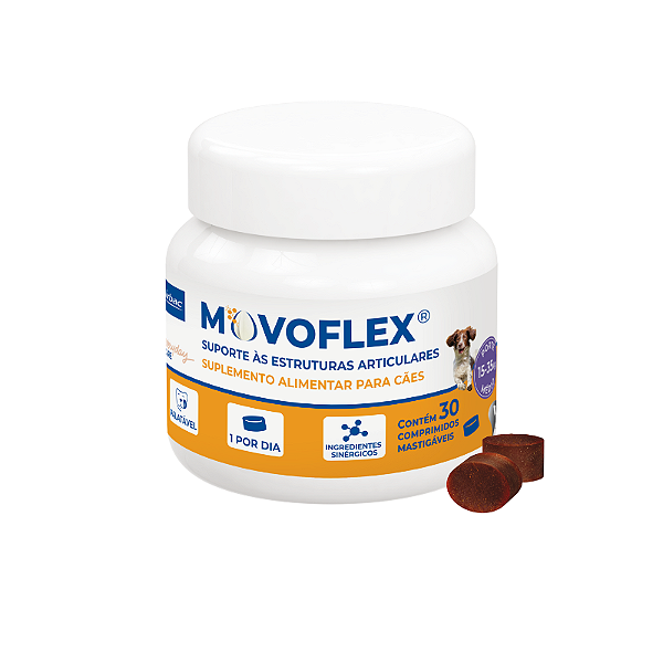 MOVOFLEX® Soft Chews Virbac Suplemento Articular para Cães de Médio Porte