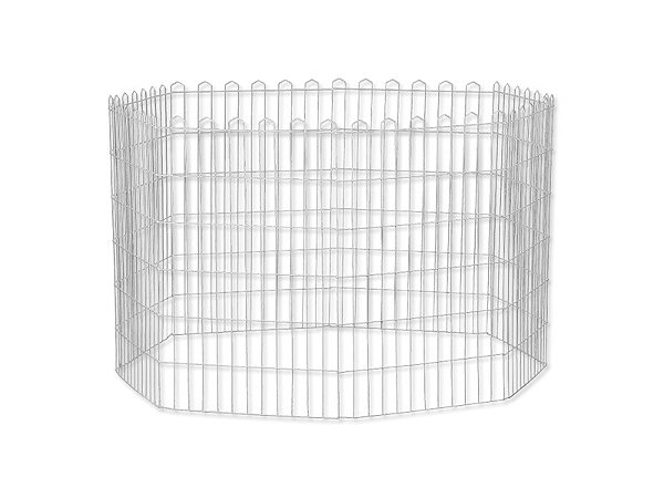 Cercado Médio Dobrável Epóxi Branco E074M Gaiolas Londrina