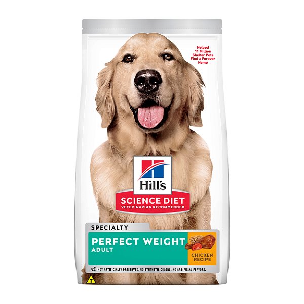 Ração Hill's Science Diet Peso Perfeito para Cães Adultos Sabor Frango 1.81kg