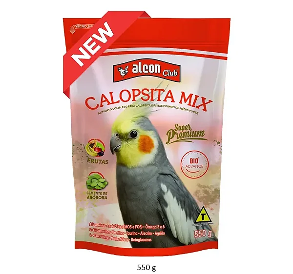 Ração Alcon Club Calopsita Mix 550g