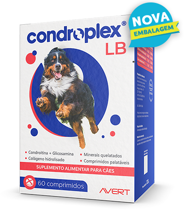 Avert CondroPlex® LB 60 Comprimidos Suplemento Articular para Cães Grandes e Gigantes