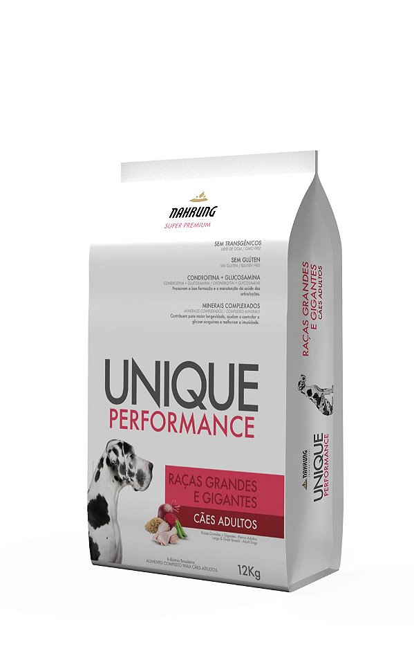 Ração Seca Unique Performance Cão Adulto raça Média e Grande 15kg