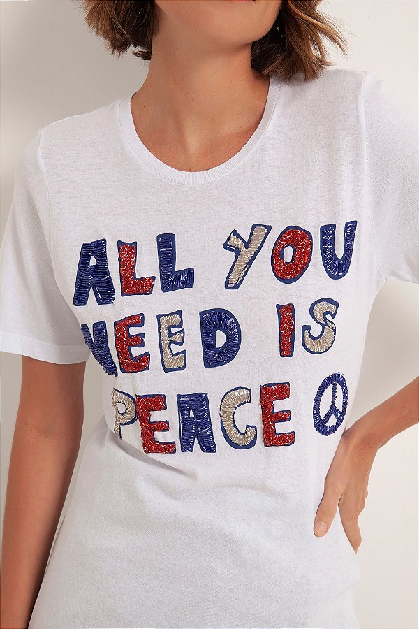 T-SHIRT ALL YOU NEED - BRANCO | REF: 2192