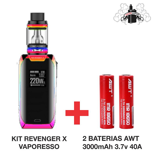 Combo Kit REVENGER X + 2 AWT 3000MAH 3.7V 40A
