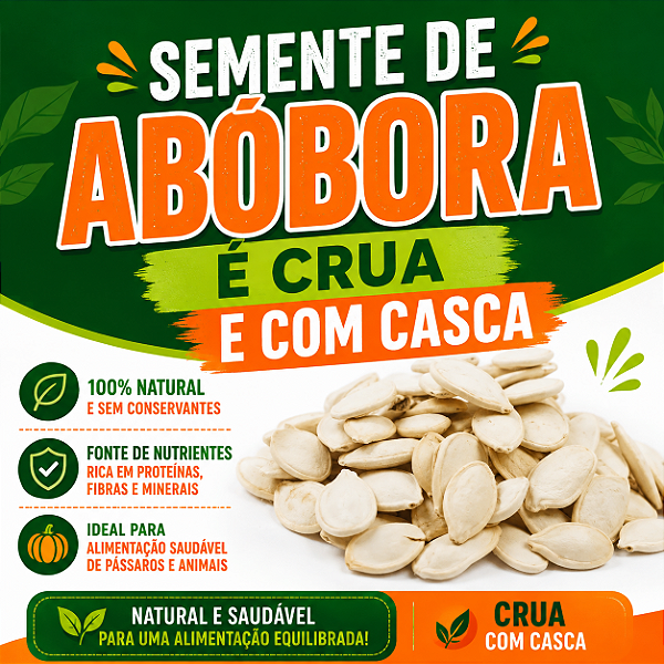 Semente de Abóbora Crua