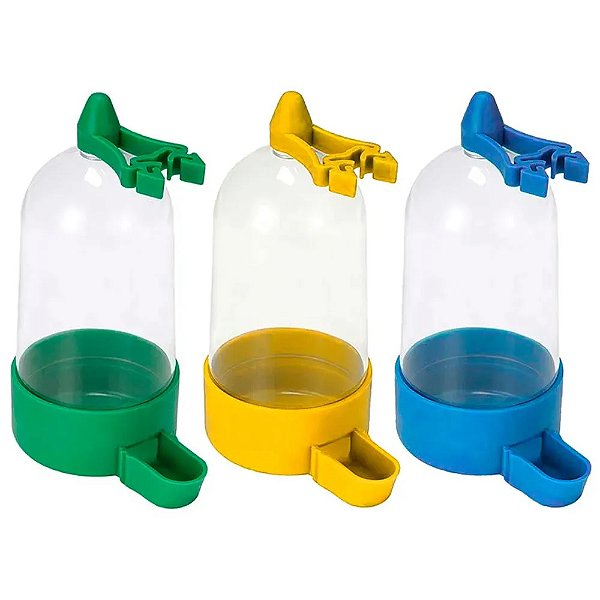 Bebedouro Grande 200ml Para Sabiá, Pássaro Preto