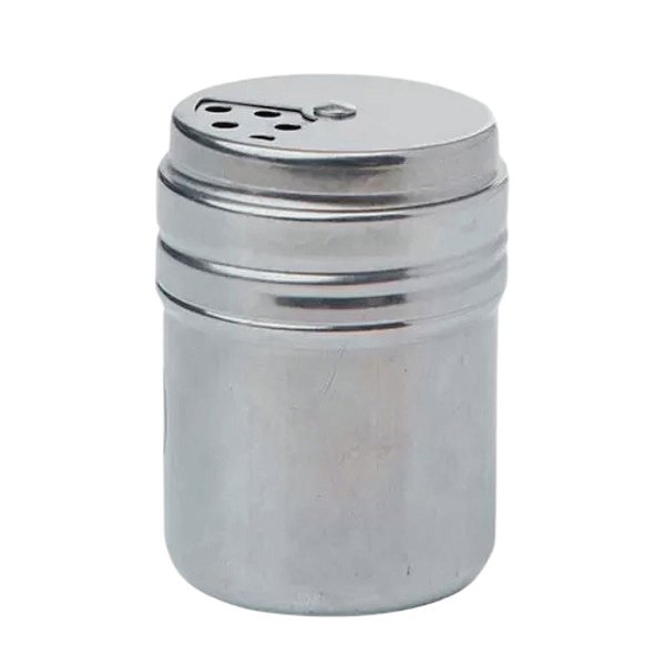 Porta Temperos Inox Pimenta Saleiro Polvilhador Com Tampa