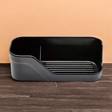 Organizador De Pia Trium Compacto Preto Porta Detergente Ou