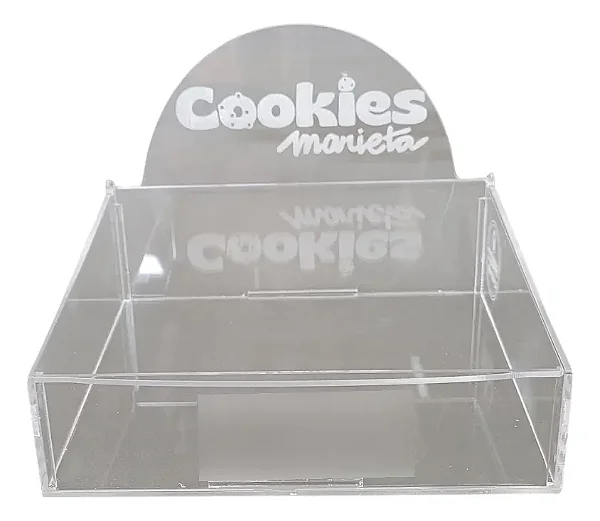 Expositor 30x30 Com Tampa Para Doces, Brownies + Logo