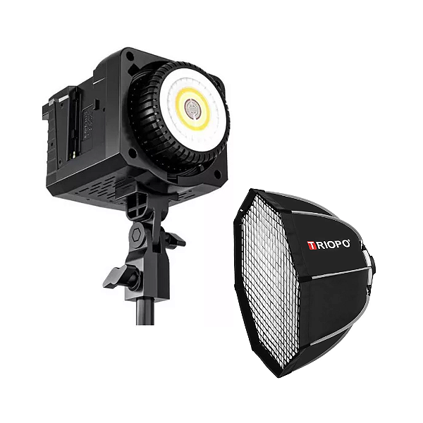 ILUMINADOR LED SOKANI X100 + OCTABOX 90CM COM GRID (DIÁRIA)
