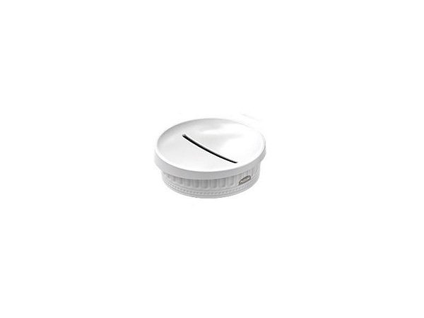 Saboneteira Porta Sabonete Bancada De Plástico Branco Floral Provence Plasútil