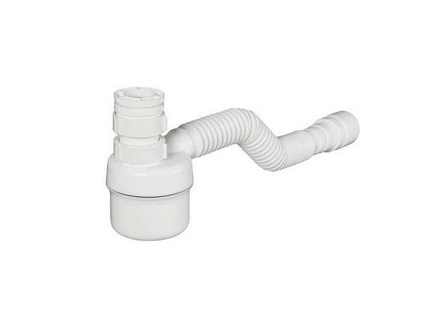 Sifão Universal com Copo Tubo Extensivo Branco
