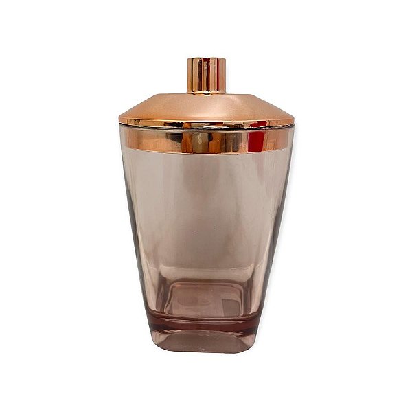 Porta Algodão Cotonete Premium Rose Gold Uz