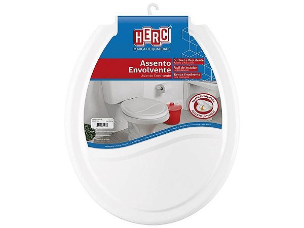 Assento Vaso Sanitário Oval Universal Branco Herc