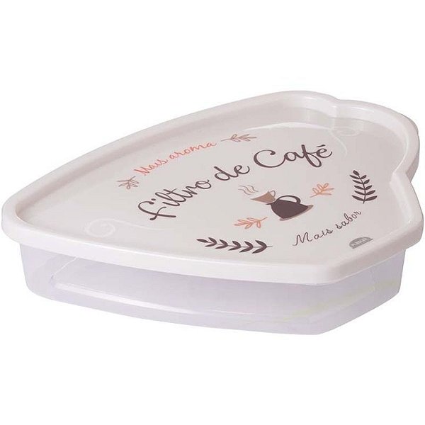 Porta Filtro De Café Transparente 850ml Plasútil