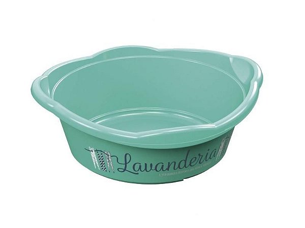 Bacia Lavanderia Roupa Verde 5,8 Litros Plasutil
