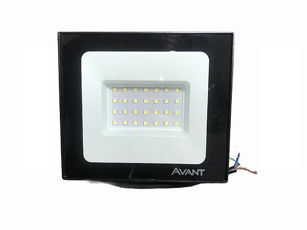 Refletor Led Slim 30w Luz Branca Bivolt Avant