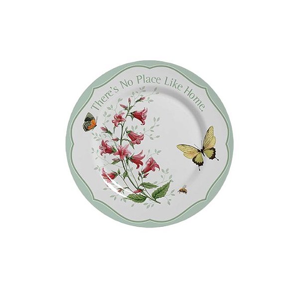 Conjunto Jogo Pratos Pratos Sobremesa  Butterfly 6 pçs