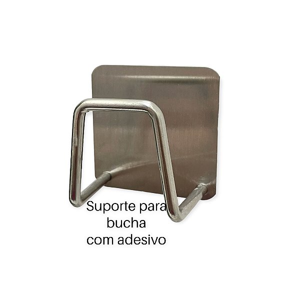 Suporte para Bucha Pia Cozinha Inox Adesivo 3M