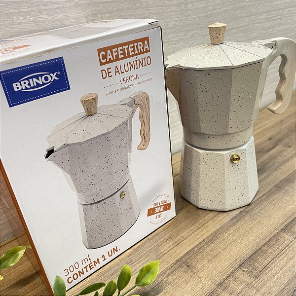 Cafeteira Italiana Vanilla Brinox 300ml