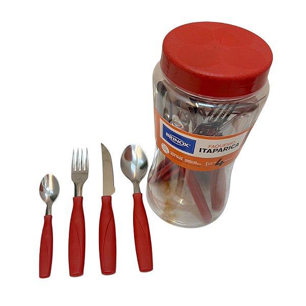 Faqueiro Conjunto Talher 16Pçs Itaparica Brinox