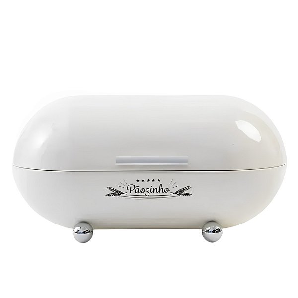 Porta Pão Metal Offwhite Creme Pezinhos Dolce Home