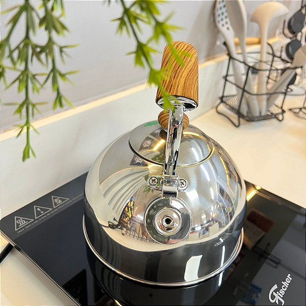 Chaleira Inox Bronze Mimo Style C/ Apito Indução