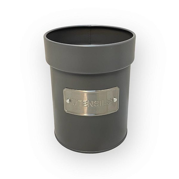 Porta Talheres Utensílios Metal Chumbo Yoi