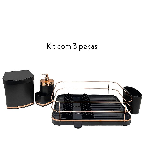 Kit Pia Cozinha Escorredor 3 Peças Future