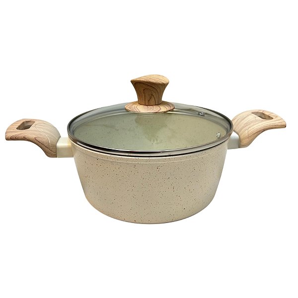 Panela Cerâmica Indução com Tampa 2,4L Vanilla Dolce Home