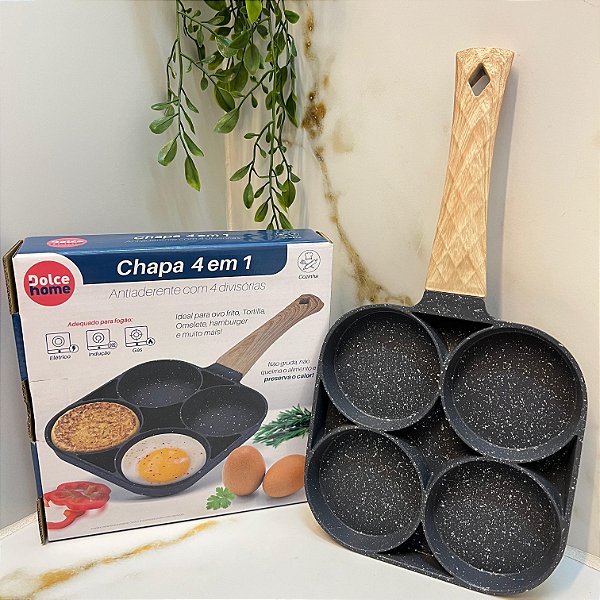Frigideira Chapa Ceramica Indução 4x1 ou 3x1 Dolce Home