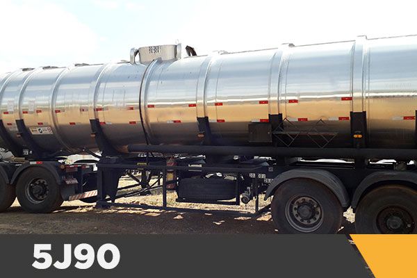 Rodotrem Tanque Aço Inox com Dolly Kronorte • 2007 / 60.000L / Carregamento Top Loading