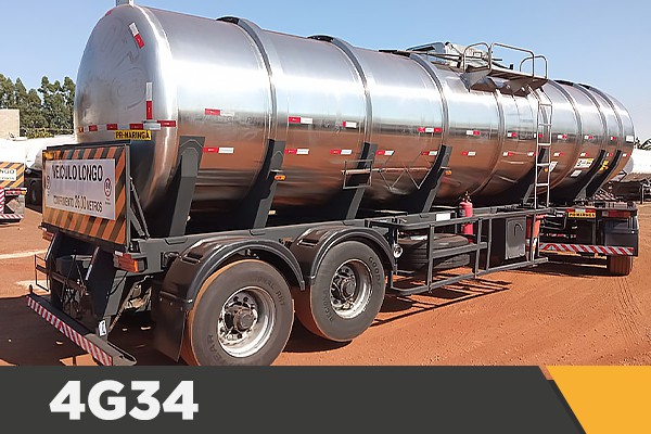 Rodotrem Tanque Aço Inox com Dolly Kronorte • 2007 / 60.000L / Carregamento Top Loading