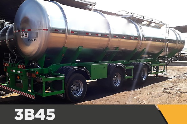 Carreta Tanque Aço Inox Vanderleia (3ED) Liess • 2007 /45.000L / Carregamento Top susp. mecânica