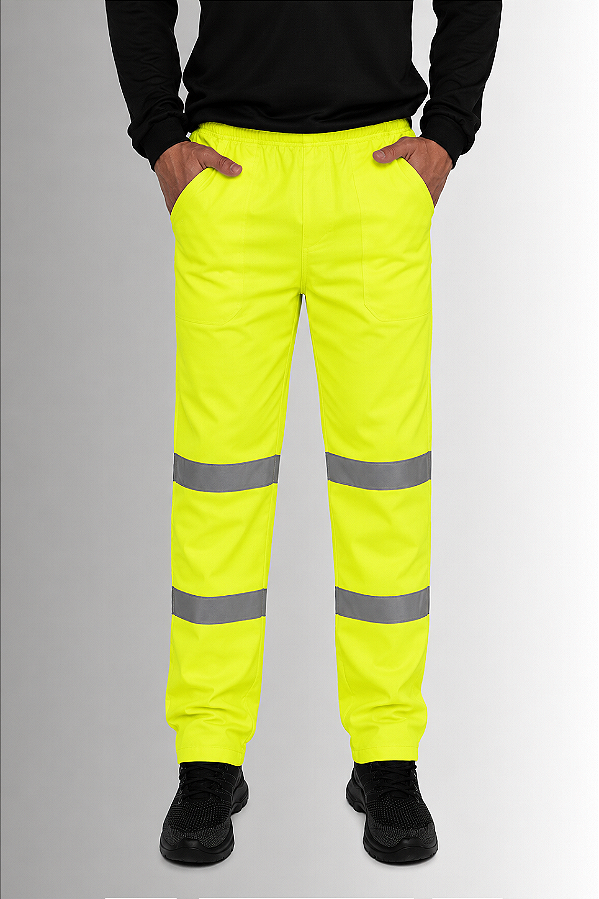 Calça Brim Elastico Total - Alta Visibilidade